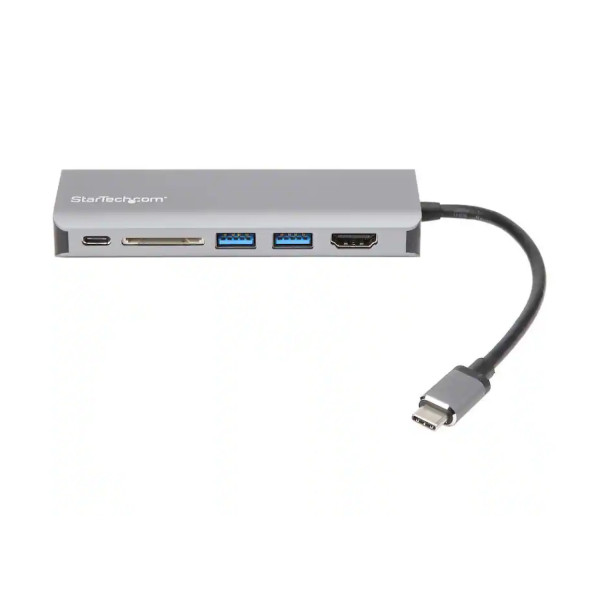 DOCKING STATION USB-C CON HDMI - 4K - MAC / WINDOWS - LECTOR DE TARJETAS SD - HUB USB C A USB 3.0 - 2X USB-A 1X USB-C PD 3.0 -