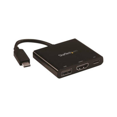 ADAPTADOR MULTIFUNCION USB-C A 4K CON ENTREGA DE POTENCIA Y PUERTO USB-A - REPLICADOR DE PUERTOS DE VIAJES USB-C PARA LAPTOP -