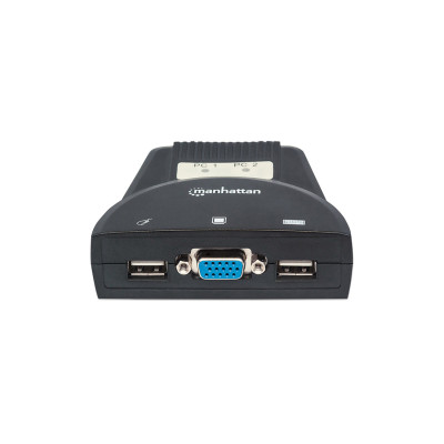MUX KVM ,MANHATTAN,151245,MINI USB 2:1 CON CABLES+AUDIO