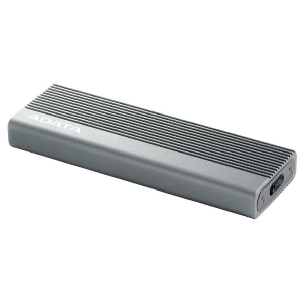 CARCASA ADATA EC680 PARA SSD PCIE DE DIFERENTES TAMAÑOS M.2 USB 3.2 COLOR GRIS METALICO EC680-CCGY