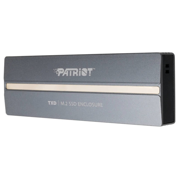 CARCASA PATRIOT TXD PV810 PARA SSD M.2 PCIE GEN 3X4 NVME 1.3 USB 3.2 USB TIPO C WINDOWS MAC OS LINUX ANDROID, (PV810UPNGM)
