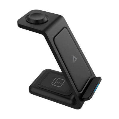 CARGADOR DE ESCRITORIO ACTECK ENERGON S-MATE CI720 / INALAMBRICO / IPHONE - SAMSUNG - CARGA QI / 3W - 15W / PARA 3 DISPOSITIVOS