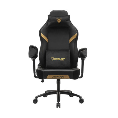 SILLA OCELOT GAMING OS-KING / VINIPIEL Y TERCIOPELO / BASE METALICA AJUSTABLE / DESCANSABRAZOS 5D / PISTON CLASE 4 / RECLINABLE