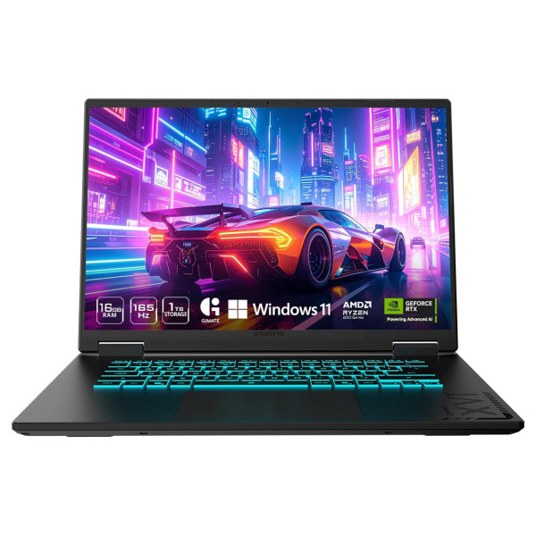 PORTATIL GAMER GIGABYTE GAMING A16 CVHI3LA894PH / INTEL I7 13620H / RAM 16GB DDR5 / SSD 1 TB / RTX 5060 / WIN 11 HOME