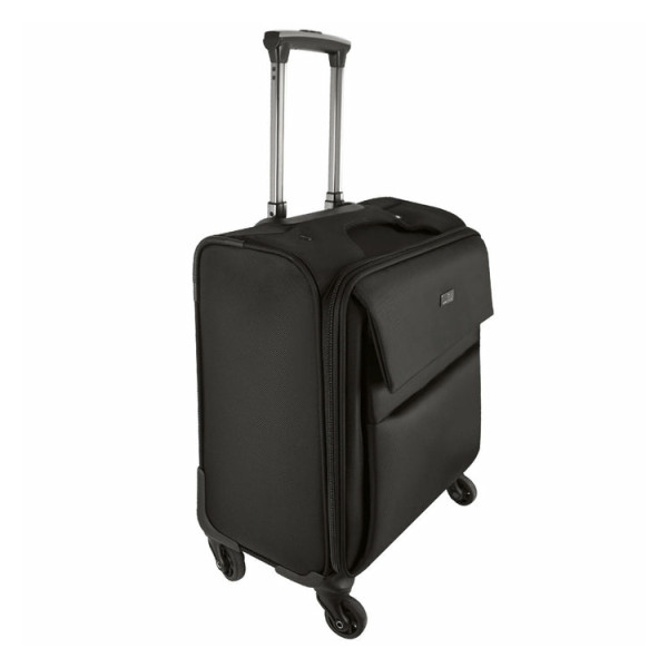 MALETA DE VIAJE ROTACION 360 GRADOS EN RUEDAS CON TROLLEY Y COMPARTIMIENTO PARA LAPTOP 15.6 PULGADAS PERFECT CHOICE PC-083009