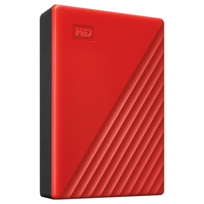 DISCO DURO EXTERNO WD MY PASSPORT 4TB 2.5 PORTATIL USB3.0 ROJO WINDOWS BACKUP ENCRIPTACION WDBPKJ0040BRD-WESN
