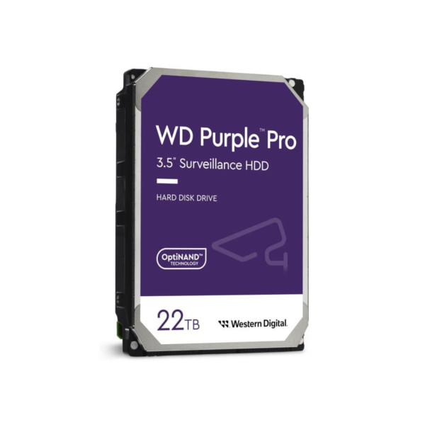 DISCO DURO INTERNO WD PURPLE PRO 22TB 3.5 ESCRITORIO SATA3 6GB/S 512MB 7200RPM 24X7 IA DVR NVR 1-16 BAHIAS 1-64 CAMARAS