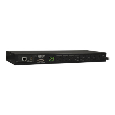 PDU MONOFASICO MONITORIABLE TRIPP LITE PDUMNH20 1.9KW, DE 120V, 8 TOMACORRIENTES 5-15R, 5-15P, CABLE DE 3.66 M (12 PIES),