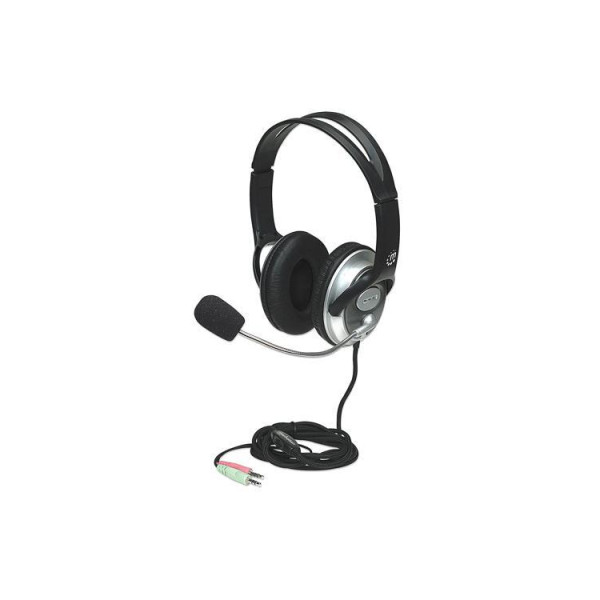 AUDIFONO DIADEMA,MANHATTAN,17555, C/MICROFONO V3 MEDIANO 175555