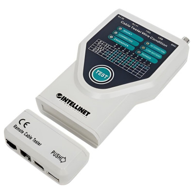 PROBADOR DE CABLE,INTELLINET,780094, RED 5 EN 1, RJ11 / RJ45 / USB / BNC / FIREWIRE