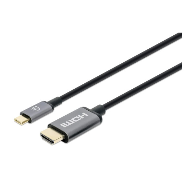 CABLE USB,MANHATTAN,152235,-C A HDMI M 1.0M 4K@30HZ, NEGRO