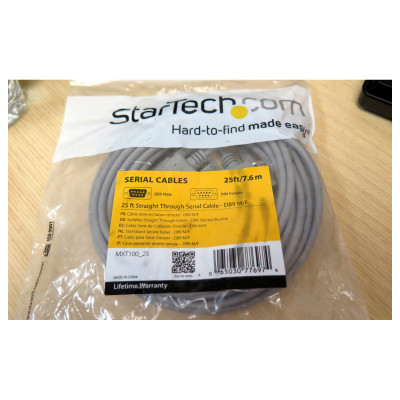 CABLE DE 1.8M DE EXTENSIN DB9 SERIE RS232 EGA MACHO A HEMBRA - EXTENSOR GRIS - STARTECH.COM MOD. MXT100
