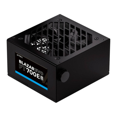 FUENTE DE PODER ACTECK BLAZAR EVO FT700E / ATX / 700 W / NO MODULAR / BAJO NIVEL DE RUIDO / 120 MM / NEGRO / ES-05004E