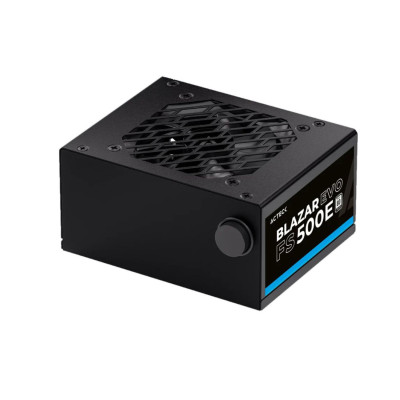 FUENTE DE PODER ACTECK BLAZAR EVO FS500E / ATX / SFX / 500 W /SLIM / NO MODULAR / VENTILADOR 80 MM / NEGRO / ES-05002E