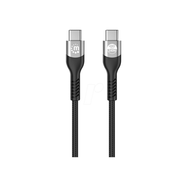 CABLE USB-C,MANHATTAN,356367, 2 M , USB2.0 240 W / PD 3.1, TIPO-C EPR (EXTENDED POWER RANGE)