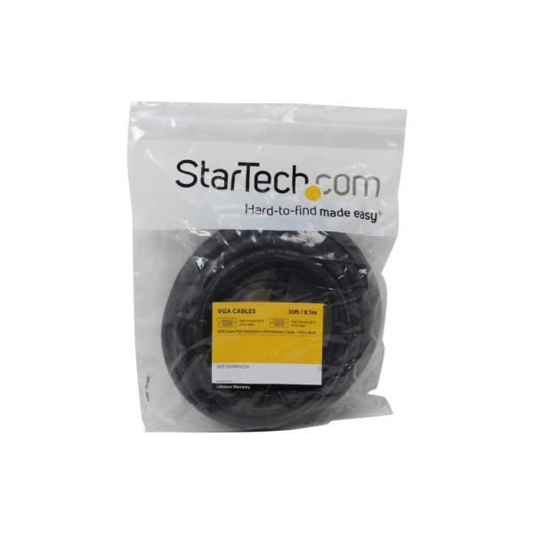 CABLE DE 9.1M COAXIAL DE VIDEO VGA PARA PANTALLA DE ALTA RESOLUCIóN - 2X HD15 MACHO STARTECH MXT101MMHQ30
