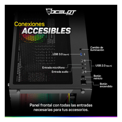 FUENTE DE PODER OCELOT GAMING OPS550 / ATX / 550W / MODULAR / 80 PLUS WHITE / COLOR NEGRO