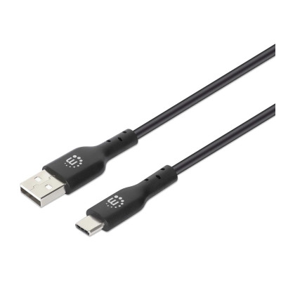 CABLE USB,MANHATTAN,353298,-C V2.0, C-A 1.0M NEGRO 480MBPS