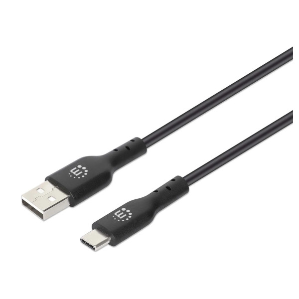 CABLE USB,MANHATTAN,353298,-C V2.0, C-A 1.0M NEGRO 480MBPS