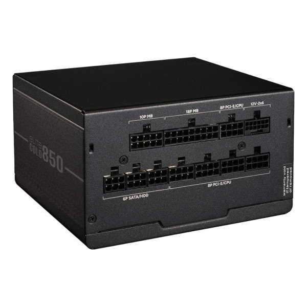 FUENTE DE PODER COOLER MASTER / ELITE GOLD 850W / V3 ATX 3.1 / 80 PLUS GOLD CERTIFICADA / MODULAR / GAMER MPX-8505-AFAG-BUS