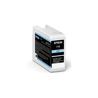 CARTUCHO EPSON MODELO T770 ULTRACHROME PRO 10 NEGRO MATE, PARA PLOTTER P700 (25ML) T770820