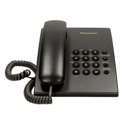 Teléfono Panasonic KX-TS500MEB alámbrico básico Unilinea sin memorias control