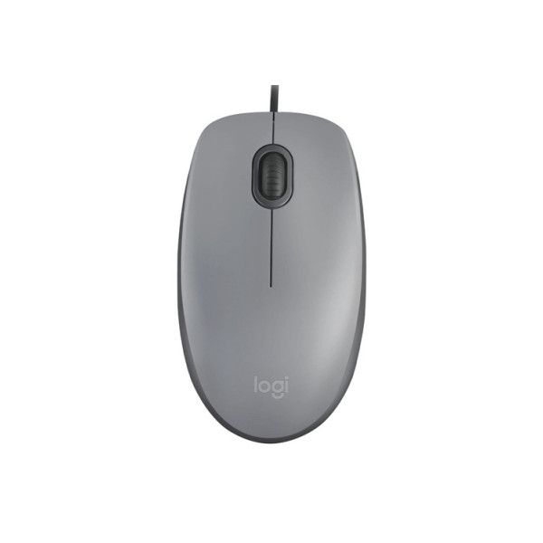Mouse Logitech M110 óptico silencioso alámbrico USB-A 1000DPI gris 910-006757