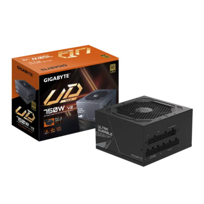 FUENTE DE PODER GIGABYTE GP-UD750GM PG5 V2 / 750W GOLD / ATX 3.1 / GAMER
