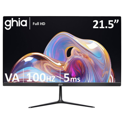 Monitor Ghia MG2226 21.5 VA FHD 100Hz VGA HDMI negro