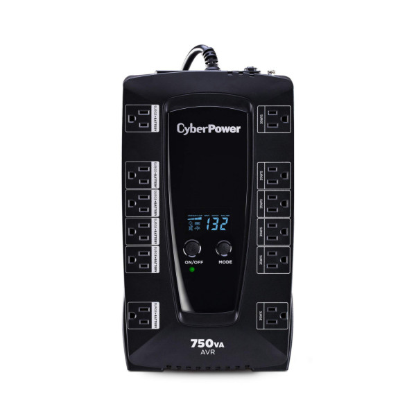 NO BREAK CYBERPOWER (OM750ATLCD) 750VA / 300W, INTERACTIVO, TORRE, 6 × NEMA 5-15R, 3 RESPALDO Y 3 SUPRESIÓN, 2 AÑOS DE GARANTÍA