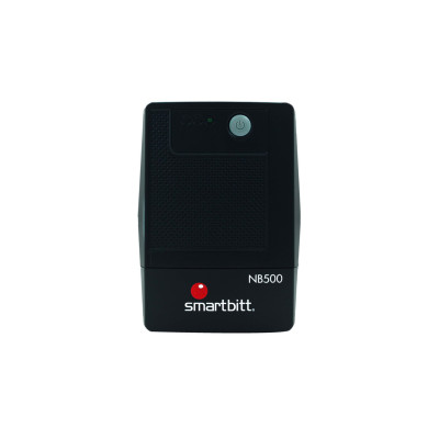 NO BREAK INTERACTIVO SMARTBITT SBNB500 500VA / 250W, CLAVIJA NEMA 5-15P, 4 CONTACTOS, TIPO NEMA 5-15R, TODOS CON RESPALDO DE