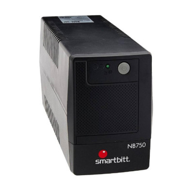 NO-BREAK INTERACTIVO SMARTBITT SBNB750 750 VA / 375 W, CLAVIJA NEMA 5-15P, 6 CONTACTOS, TIPO NEMA 5-15R, TODOS CON RESPALDO DE