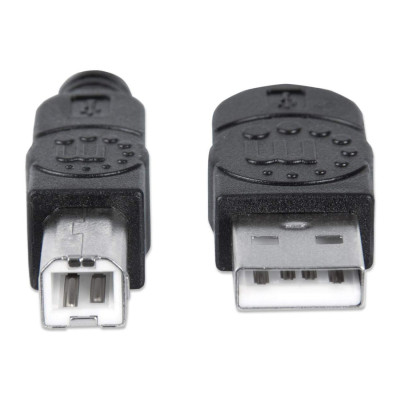 Cable USB Manhattan 337779 V2.0 a-B 5.0m alta velocidad