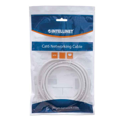 Cable patch Intellinet 343732 CAT 6 5.0m 16.4F UTP blanco