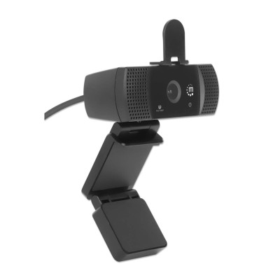 Cámara Manhattan 462556 WEB full HD USB rotación 360 negra