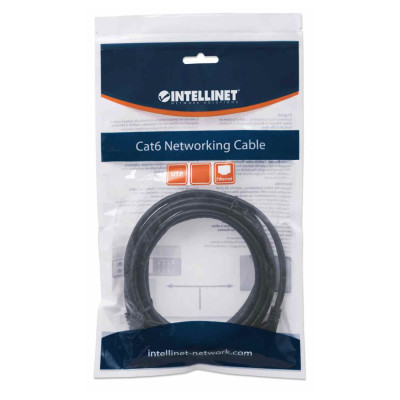 Cable patch Intellinet 342063 CAT 6 2.0m 7.0F UTP negro