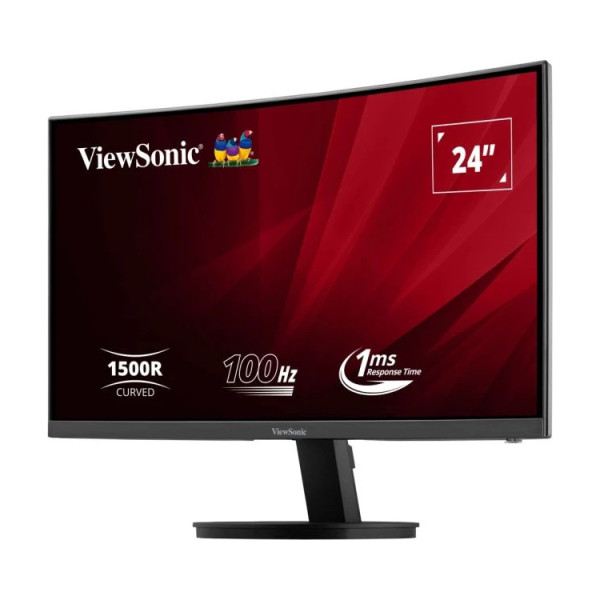 Monitor LED ViewSonic curvo 24" full HD 1920X1080P VA2416C
