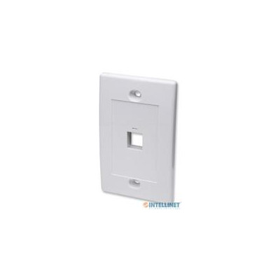 Tapa Faceplate Intellinet 163286 1 Perforación blanco