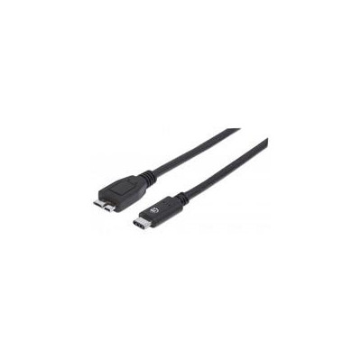 Cable USB Manhattan 353397 -C V3.1 C-micro B 1.0m negro