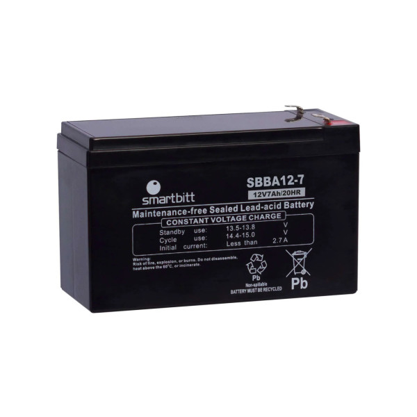 BATERIA SMARTBITT SBBA12-9 12V/9AH COMPATIBLE CON SBNB750, SBNB900LCD, SBNB1000, SBNB1200, SBNB2200PROII Y SBNB3200PROII