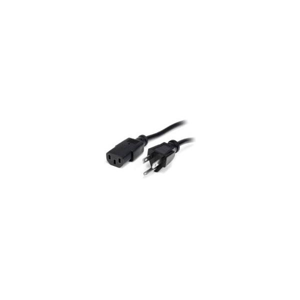 Cable de Corriente de 1.8M Estandar de Alimentacion para Computadora - 18 Awg - NEMA5-15P a C13 - 10A 125V - StarTech.com Mod.