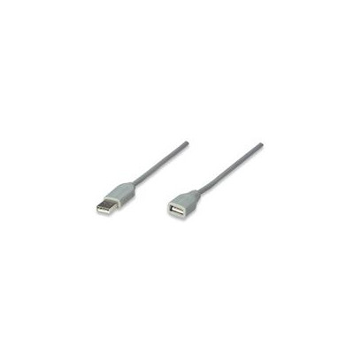 Cable USB Manhattan 317238 extensión 3.0m gris