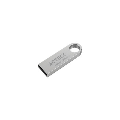 Memoria Acteck Nomad Metal MUF-64000 / 64GB / USB 2.0 / Metalica Plateada / AC-946223