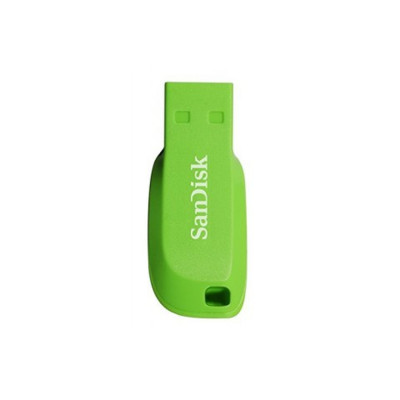 Memoria Sandisk 16GB USB 2.0 Cruzer Blade Z50 Electric Green SDCZ50C-016G-B35GE