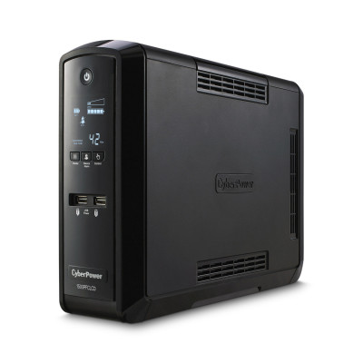 NO BREAK CYBERPOWER (CP1500PFCLCDA) 1500 VA /1000 W, INTERACTIVO, ONDA SENOIDAL PURA (PFC),12 × NEMA 5-15R, (6 RESPALDO Y 6