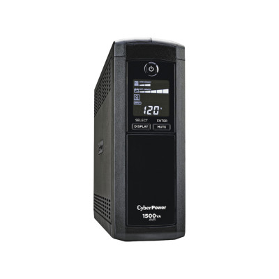 NO BREAK CYBERPOWER CP1500AVRLCD 1500VA/ 900 WATTS, INTERACTIVO,TORRE, 12 NEMA 5-15R, 6 RESPALDO Y 6 SUPRESIN, 3 CP1500AVRLCDa