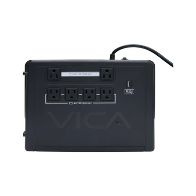 NO BREAK UPS VICA REV 900 900VA/500W 6 TOMAS REGULADAS Y RESPALDADAS NEMA 5-15R, 1 USB, 3 AÑOS DE GARANTIA B-FLOW REVOLUTION 900
