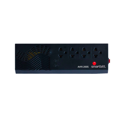 Regulador de voltaje SmartBitt SBAVR1200S 1200VA 600W 4 contactos.