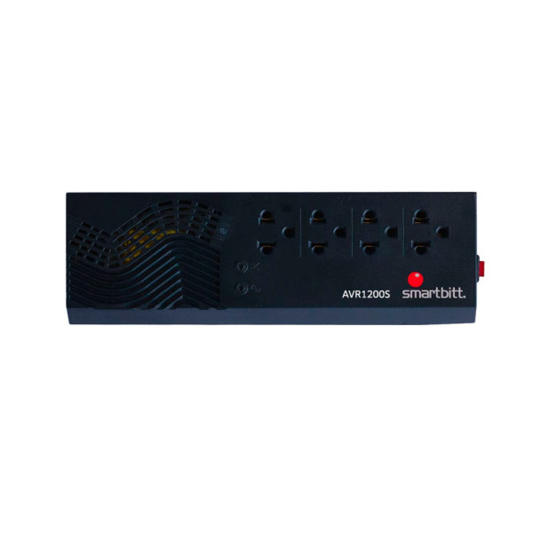 Regulador de voltaje SmartBitt SBAVR1200S 1200VA 600W 4 contactos.