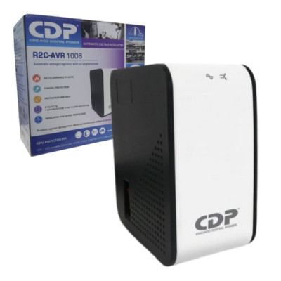 REGULADOR DE VOLTAJE CDP DE 1000VA/500W 8 CONT R2C-AVR1008
